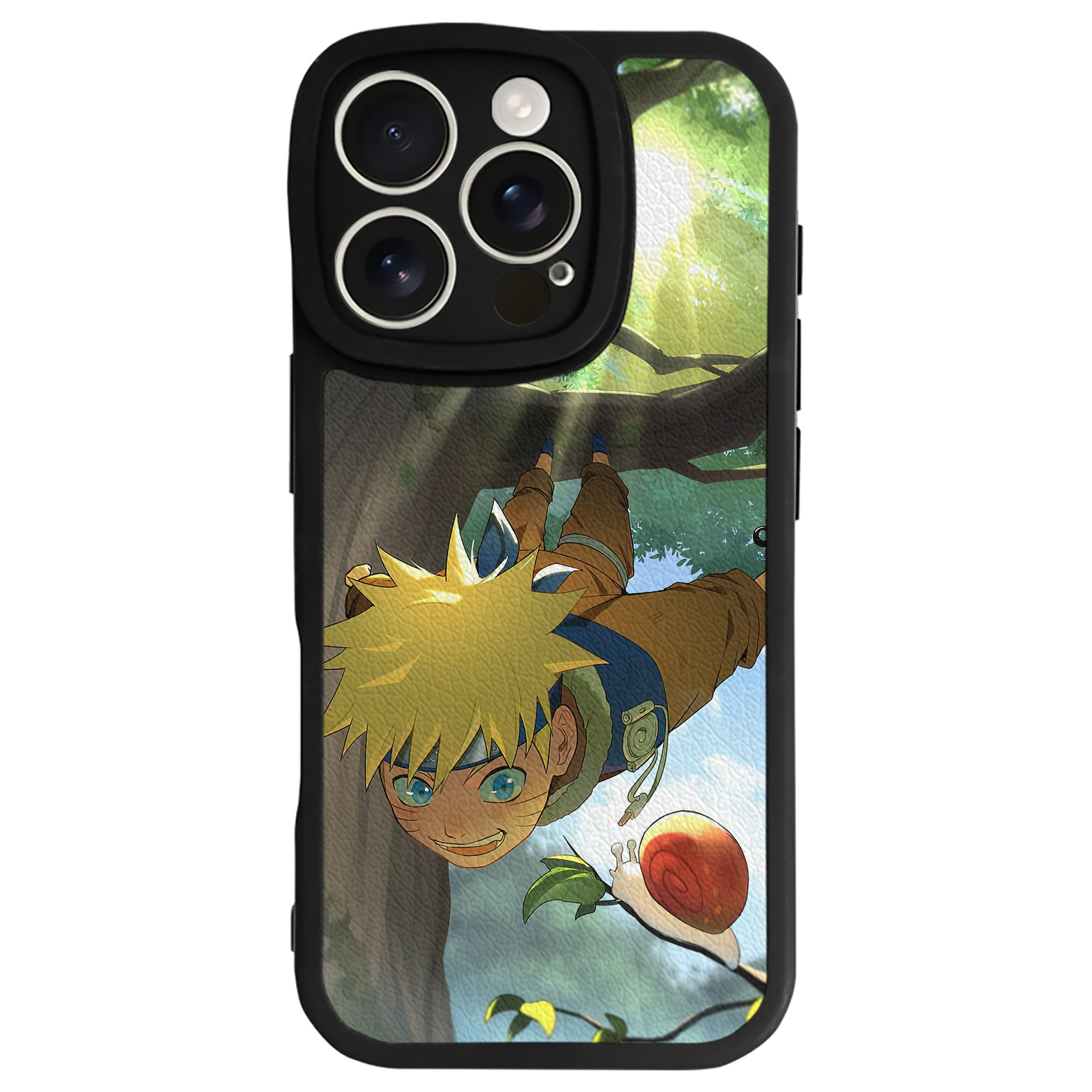 （画像用） NARUTO -ナルト- NARUTO -ナルト- 疾風伝 【iPhone 16シリーズ対応】シリコンスマホケース（レザー調） 材質：シリコン